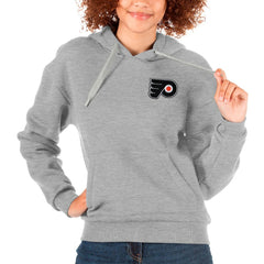 Philadelphia Flyers Antigua Women's Victory Pullover Hoodie - Heather Gray | US 5084984