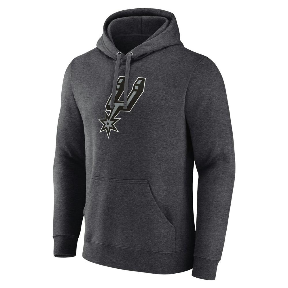 San Antonio Spurs Logo Pullover Hoodie Charcoal