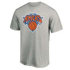 New York Knicks Logo T-Shirt Heather Gray