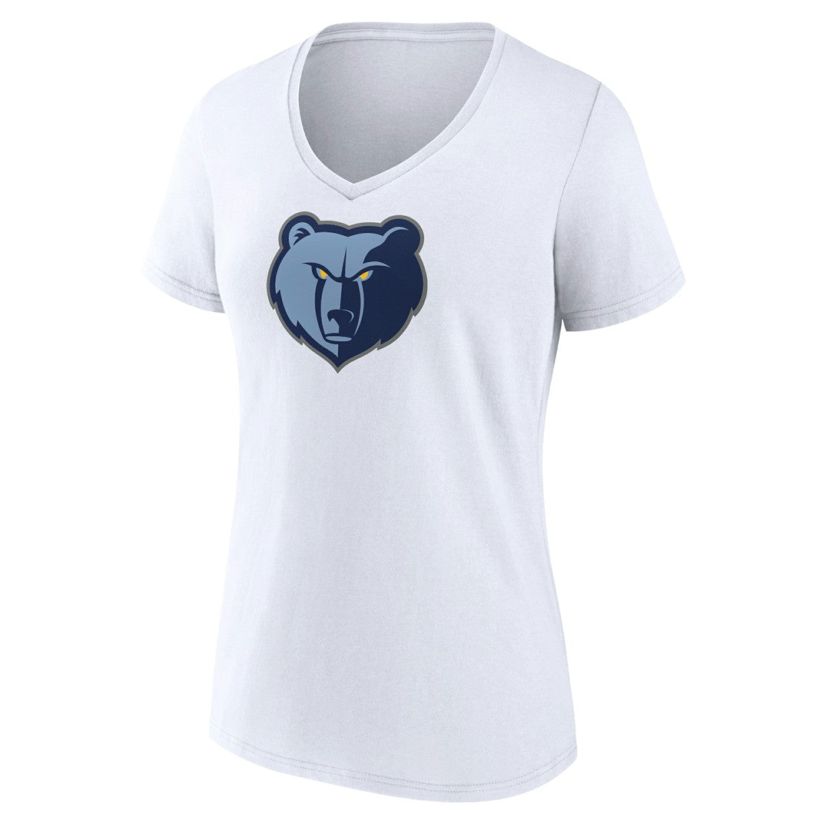 Memphis Grizzlies Women's Logo V-Neck T-Shirt White outlet