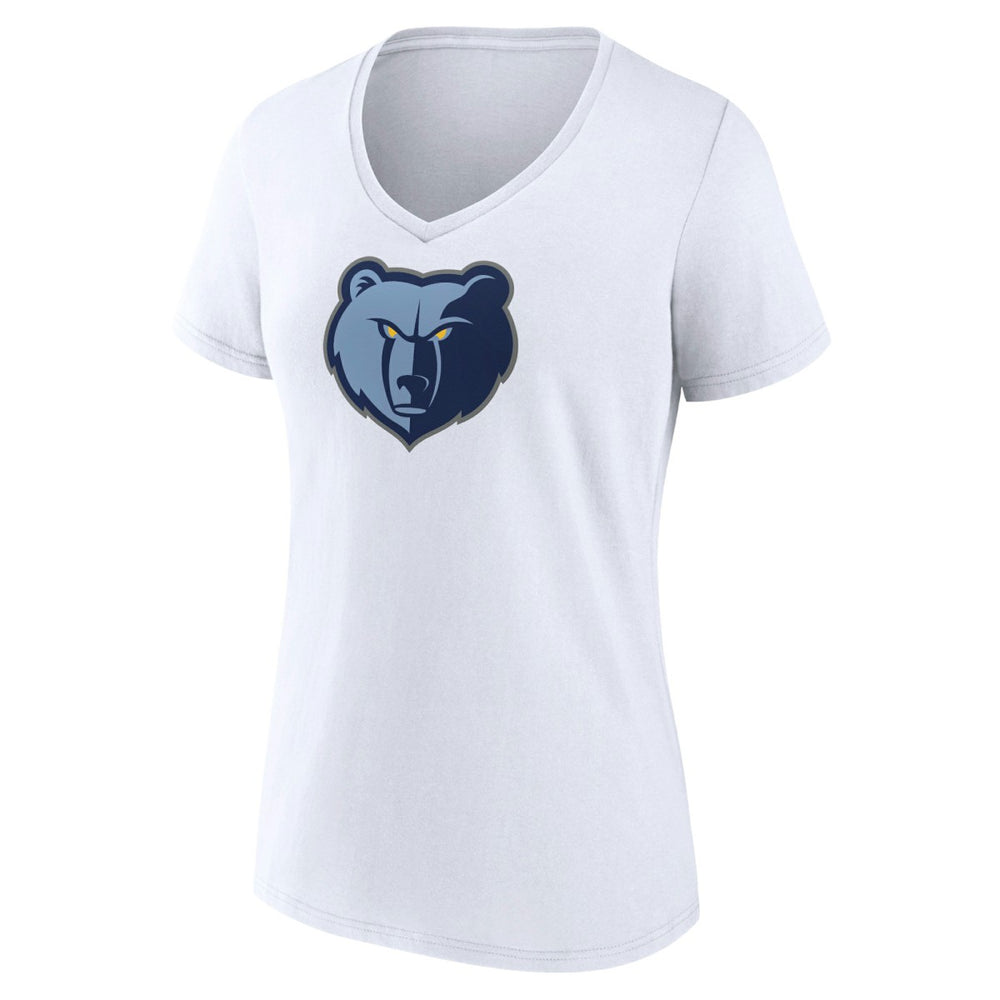 Memphis Grizzlies Women's Logo V-Neck T-Shirt White outlet