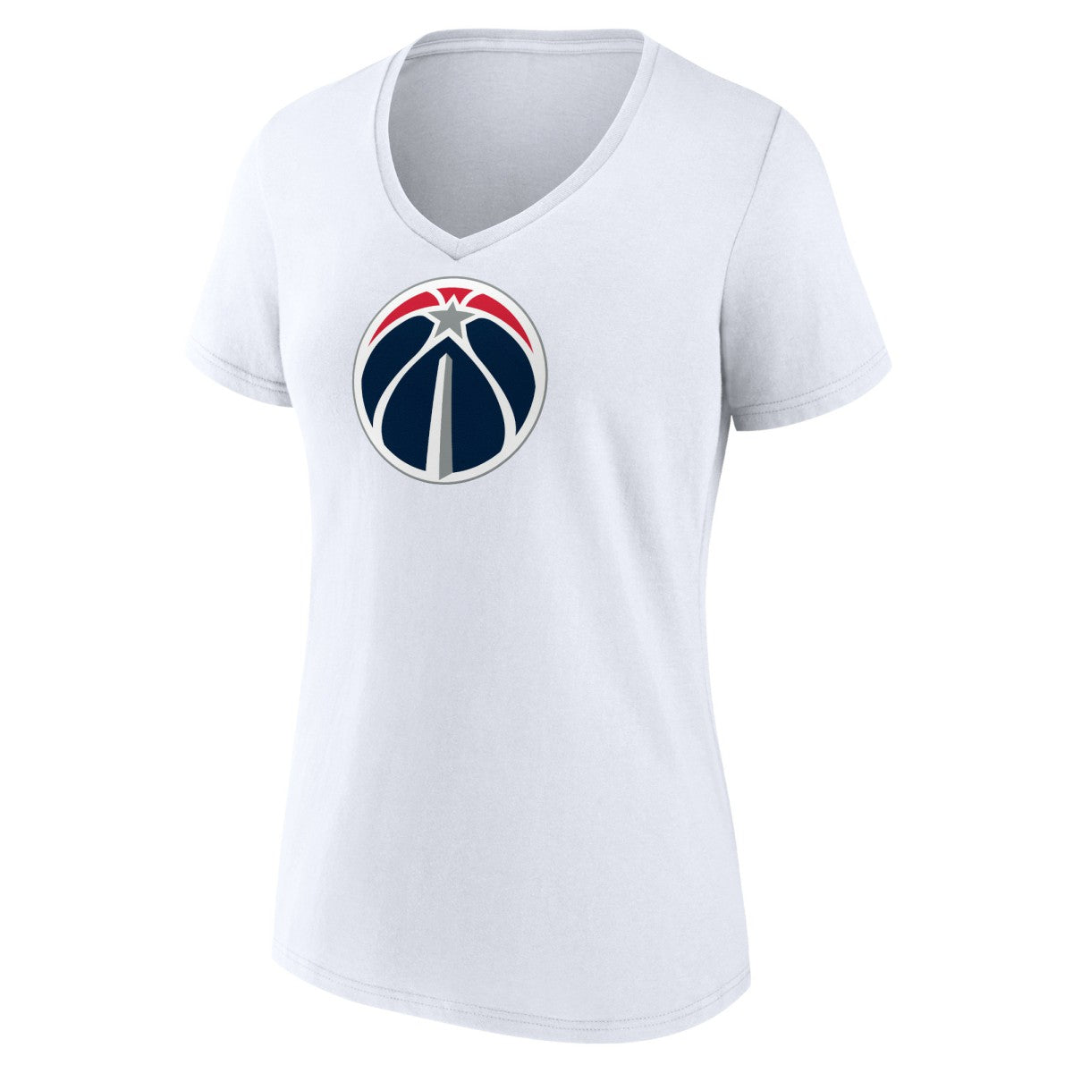 Washington Wizards Women's Primary Logo V-Neck T-Shirt White