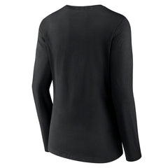 Toronto Raptors Women's Logo Long Sleeve V-Neck T-Shirt Black