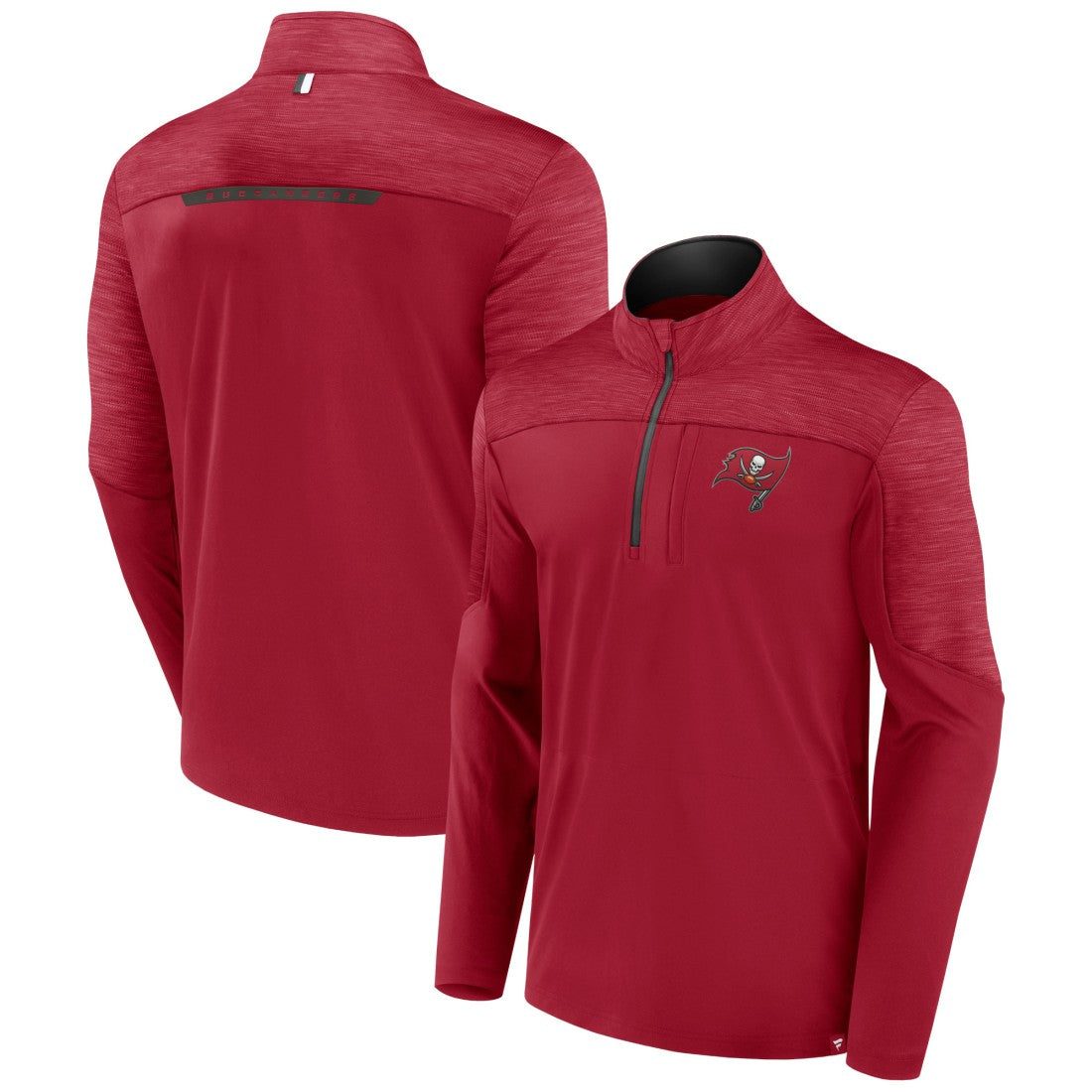 Tampa Bay Buccaneers Defender Half-Zip Top - Red Tops