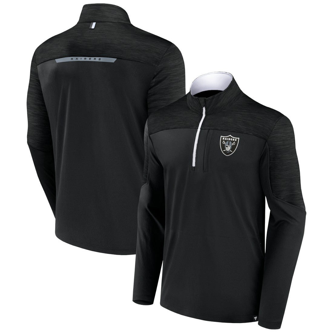 Las Vegas Raiders Defender Half-Zip Top - Black Tops