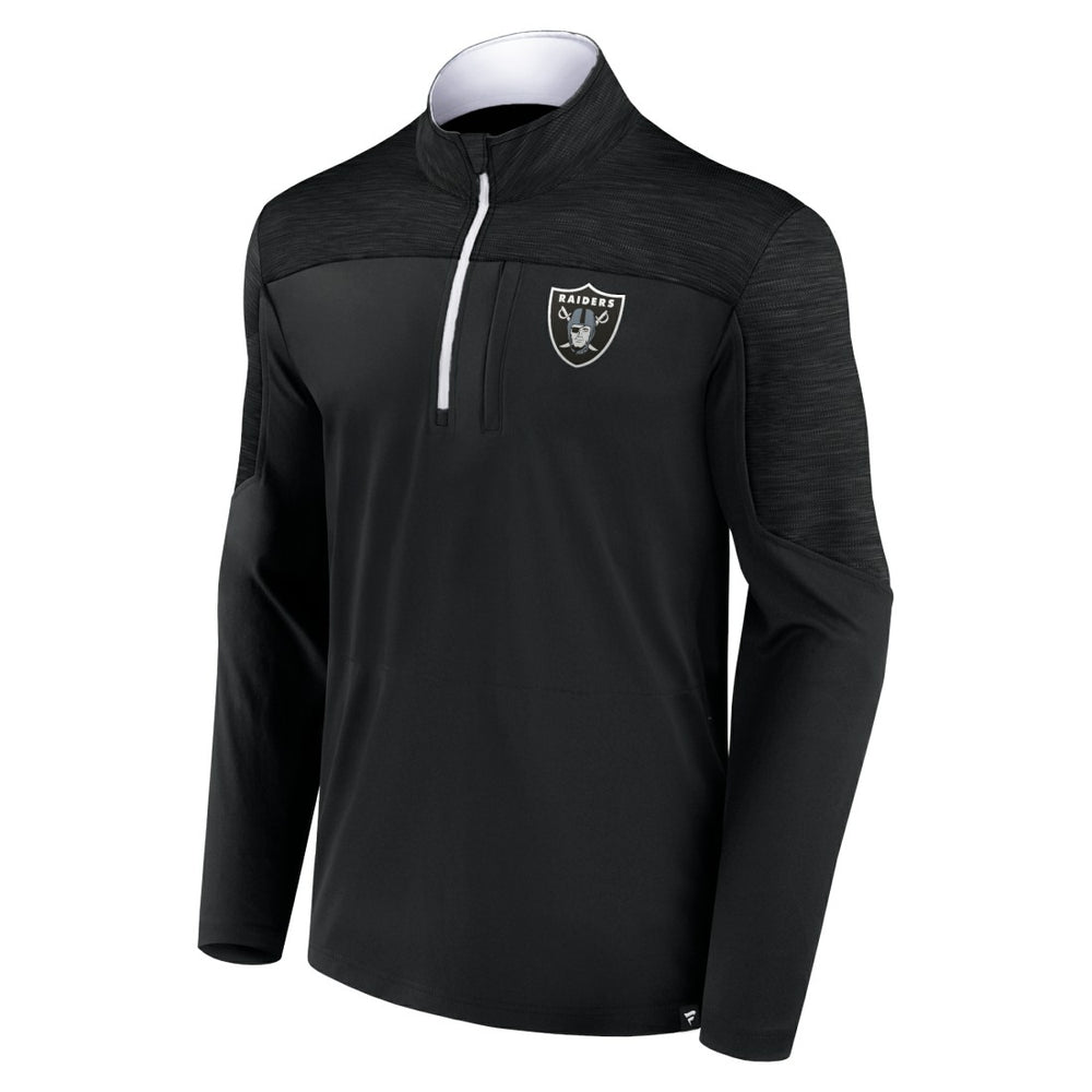 Las Vegas Raiders Defender Half-Zip Top - Black Tops