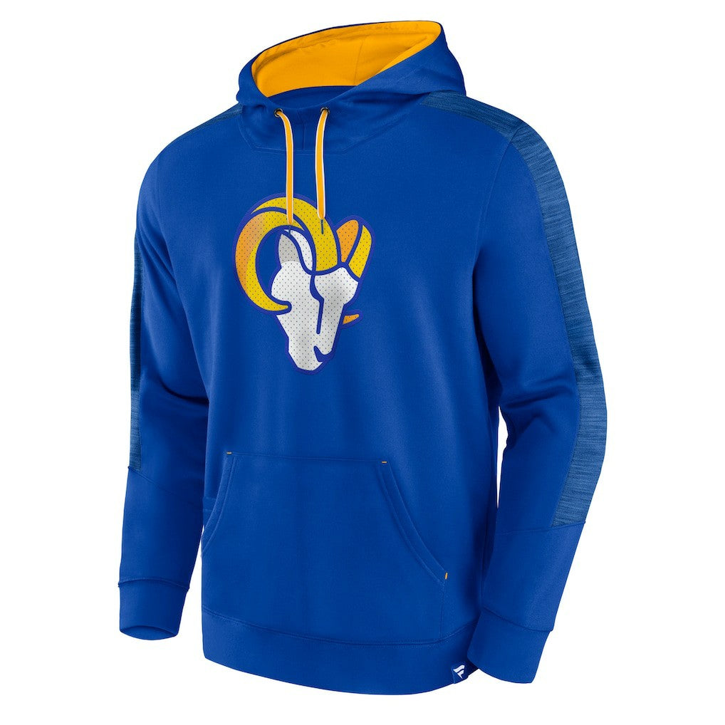 Los Angeles Rams Defender Evo Pullover Hoodie - Royal Hoodies