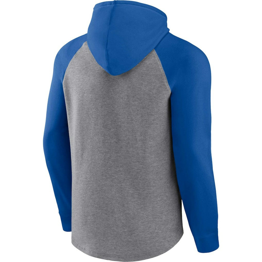 Buffalo Bills Favorite Arch Raglan Pullover Hoodie - Heather Gray Hoodies