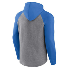 Los Angeles Chargers Favorite Arch Raglan Pullover Hoodie - Heather Gray Hoodies