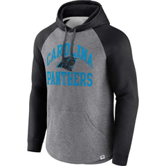 Carolina Panthers Favorite Arch Raglan Pullover Hoodie - Heather Gray Hoodies