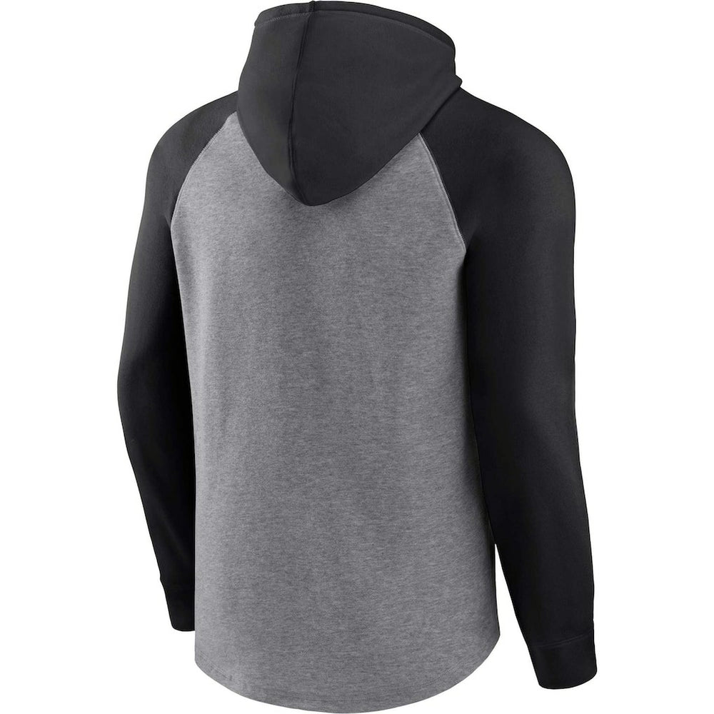 Carolina Panthers Favorite Arch Raglan Pullover Hoodie - Heather Gray Hoodies