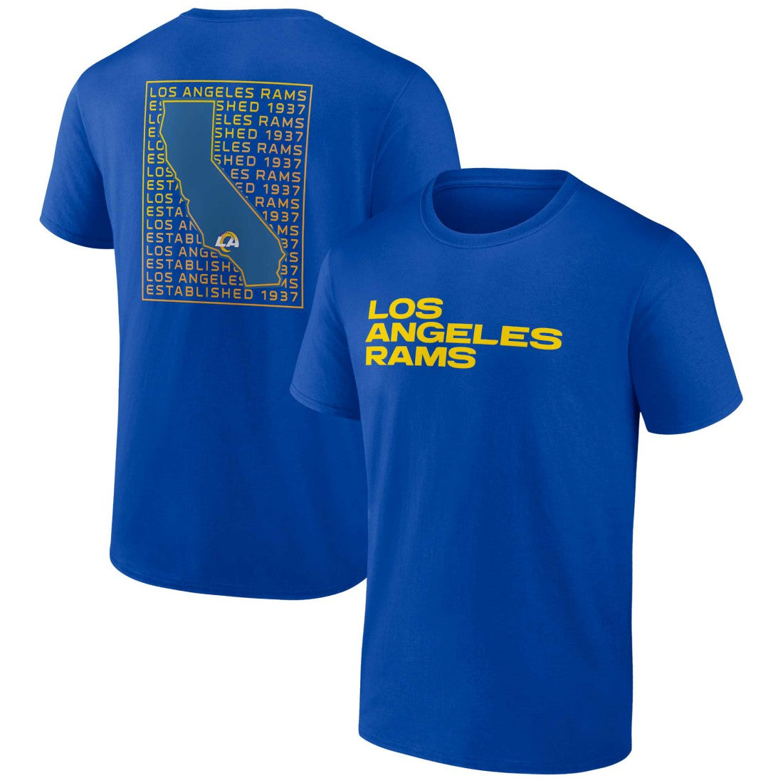 Los Angeles Rams Home Field Advantage T-Shirt - Royal T-shirts