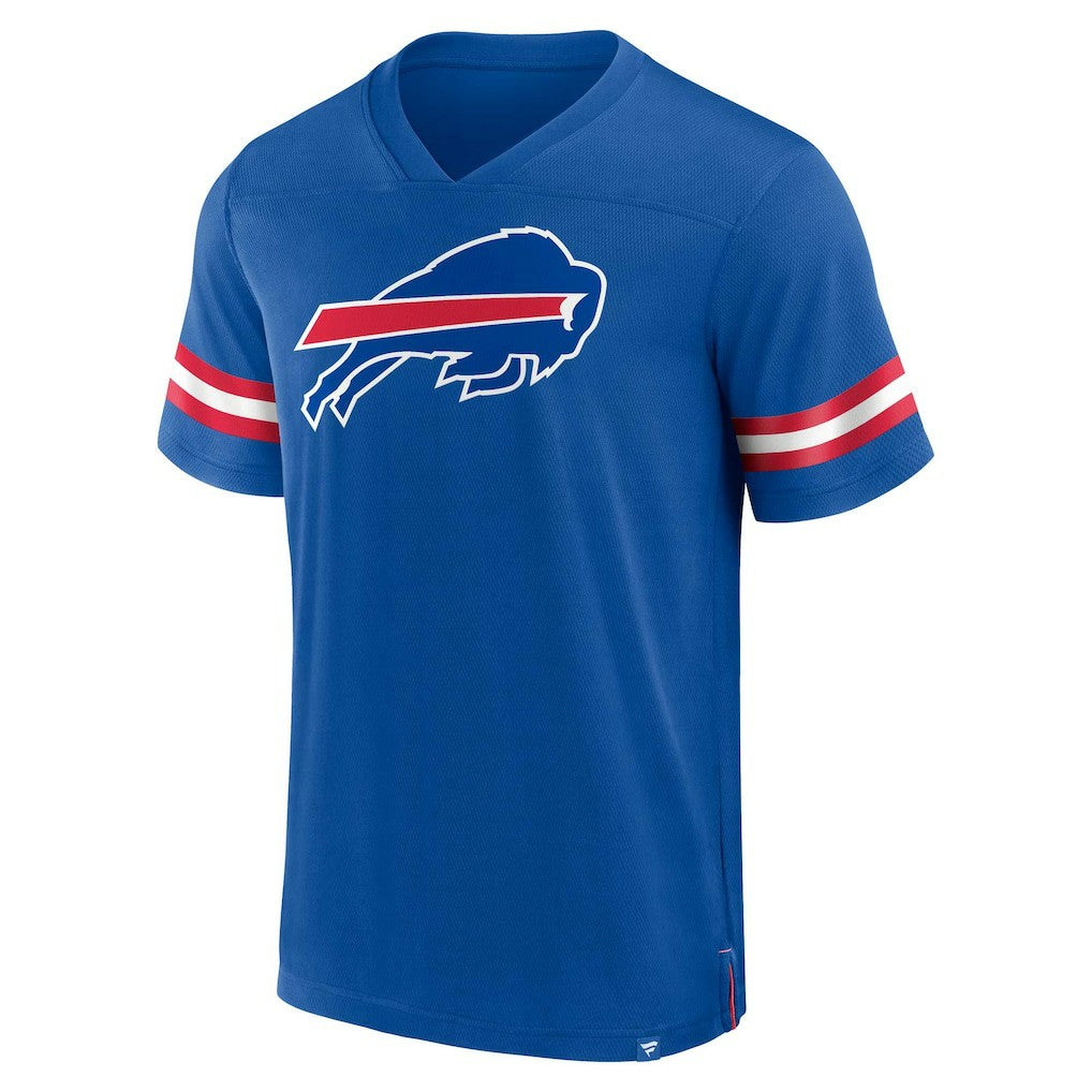 Buffalo Bills Jersey Tackle V-Neck T-Shirt - Royal T-shirts
