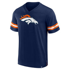 Denver Broncos Jersey Tackle V-Neck T-Shirt - Navy T-shirts