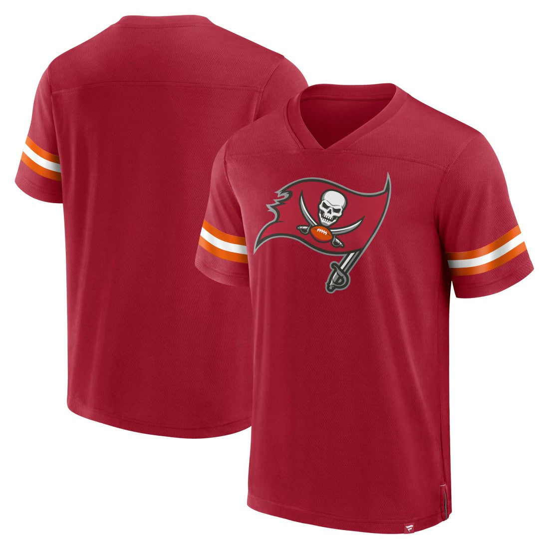 Tampa Bay Buccaneers Jersey Tackle V-Neck T-Shirt - Red T-shirts