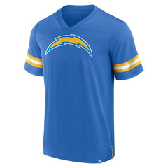 Los Angeles Chargers Jersey Tackle V-Neck T-Shirt - Powder Blue T-shirts