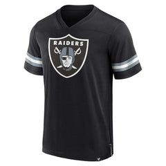 Las Vegas Raiders Jersey Tackle V-Neck T-Shirt - Black T-shirts