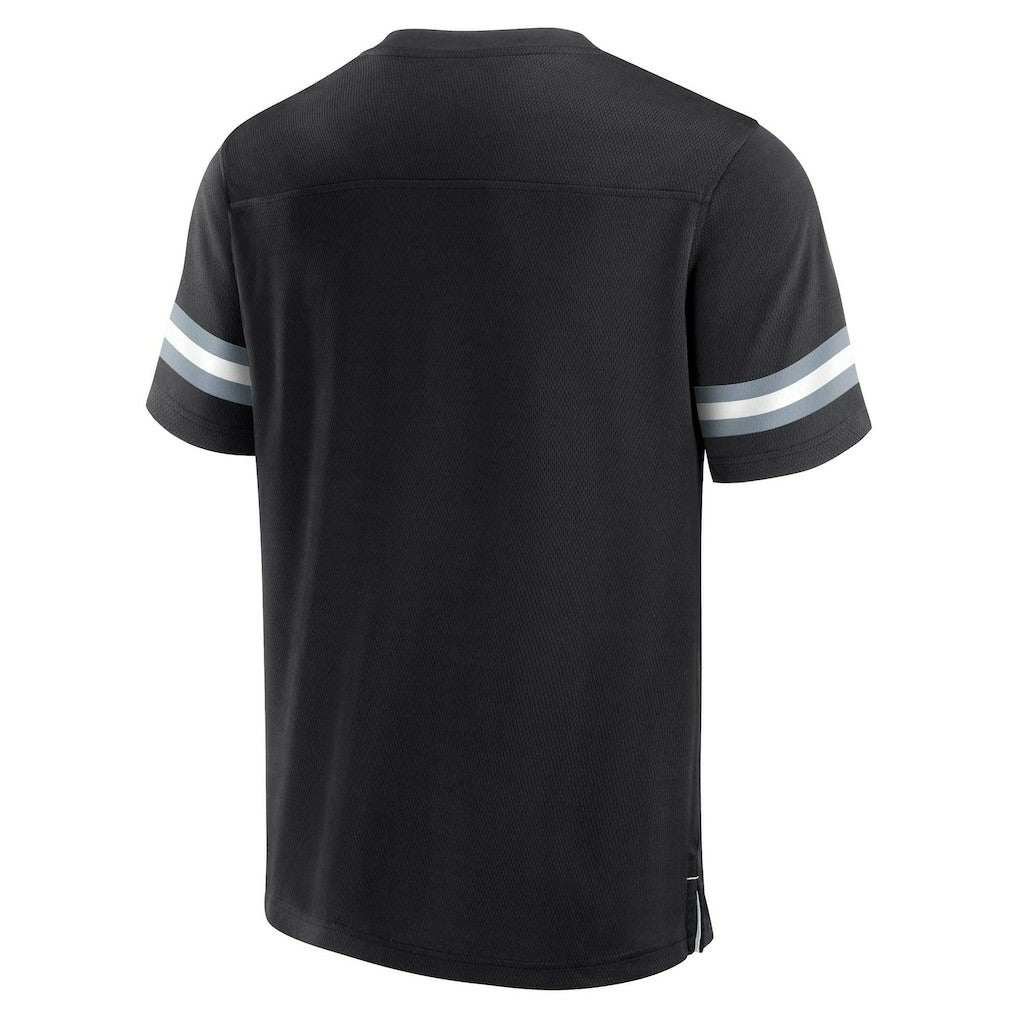 Las Vegas Raiders Jersey Tackle V-Neck T-Shirt - Black T-shirts
