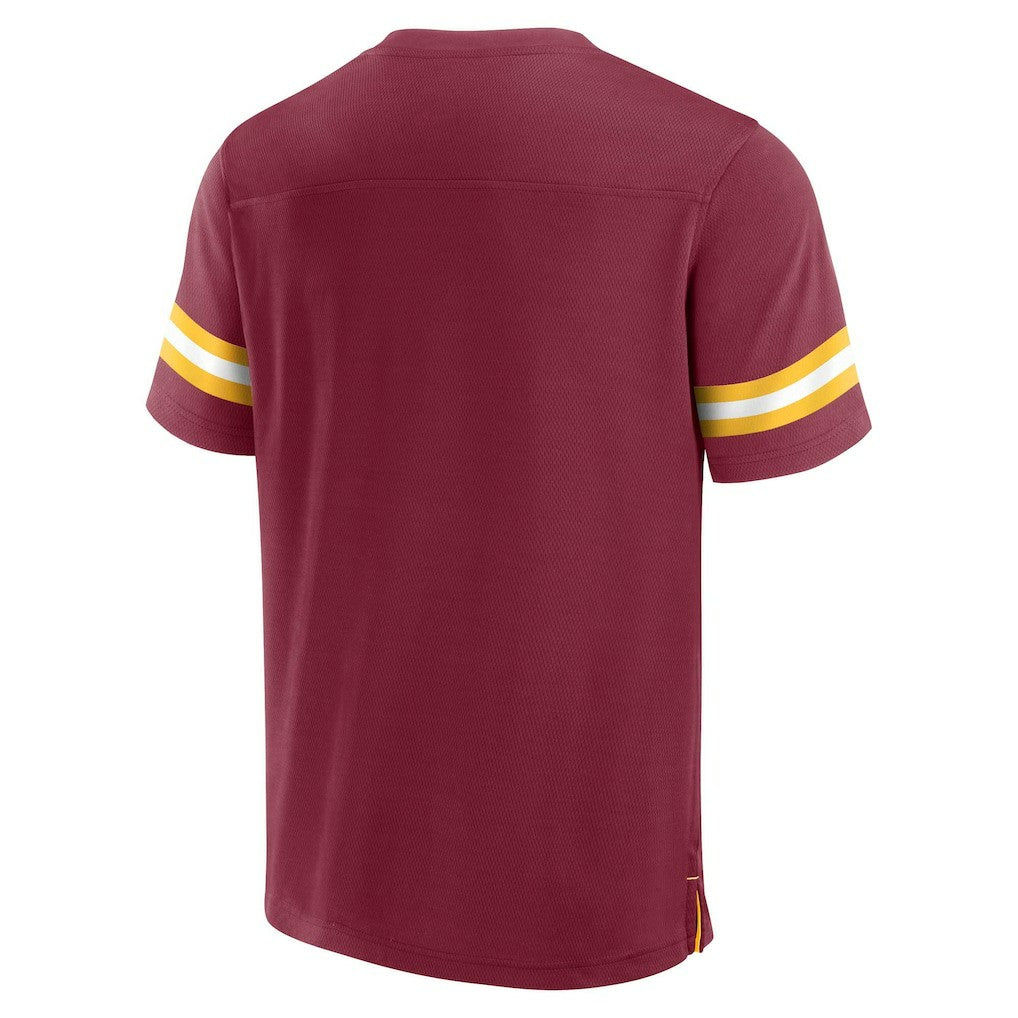 Washington Commanders Jersey Tackle V-Neck T-Shirt - Burgundy T-shirts