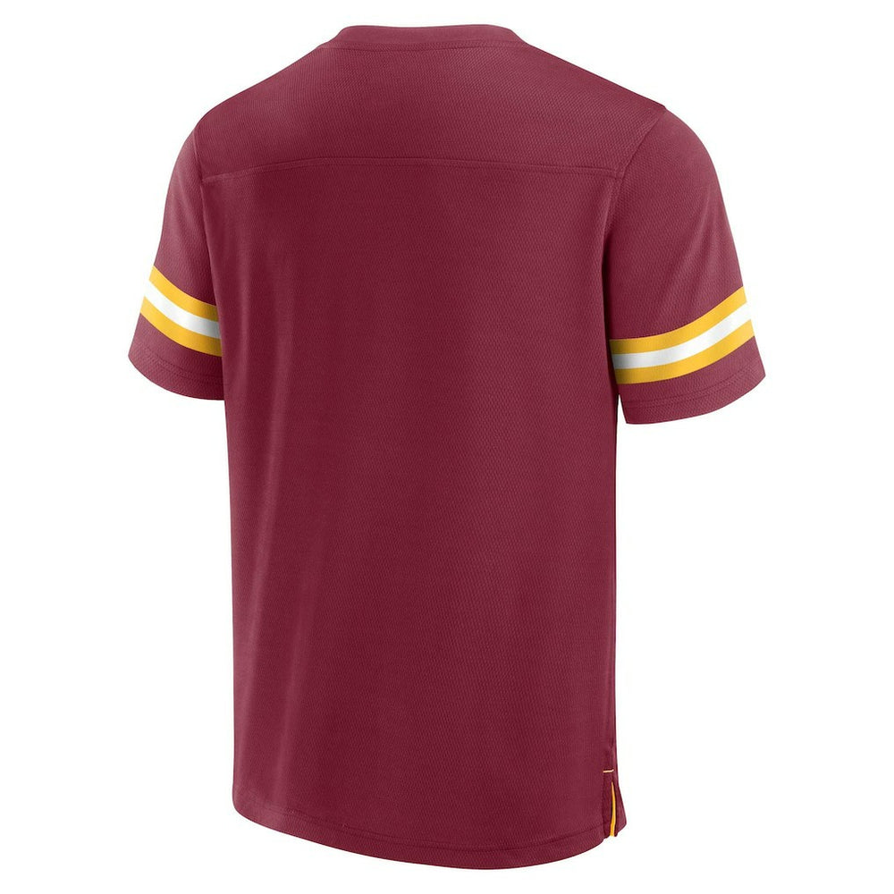 Washington Commanders Jersey Tackle V-Neck T-Shirt - Burgundy T-shirts