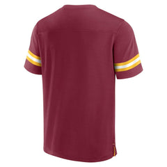 Washington Commanders Jersey Tackle V-Neck T-Shirt - Burgundy T-shirts