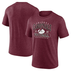 Arizona Cardinals Retro Tri-Blend T-Shirt - Heather Cardinal T-shirts
