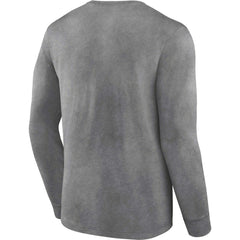 Las Vegas Raiders Washed Primary Long Sleeve T-Shirt - Heather Charcoal T-shirts