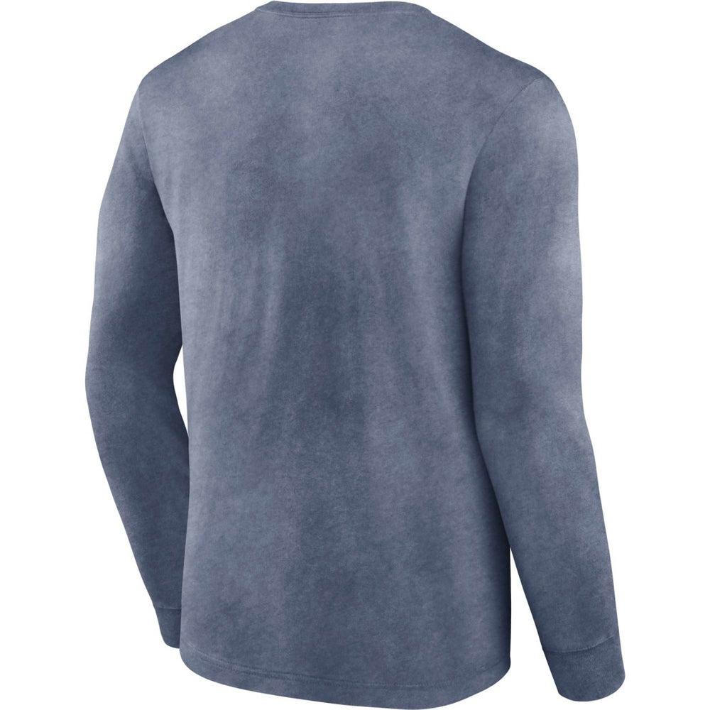 Tennessee Titans Washed Primary Long Sleeve T-Shirt - Heather Navy T-shirts