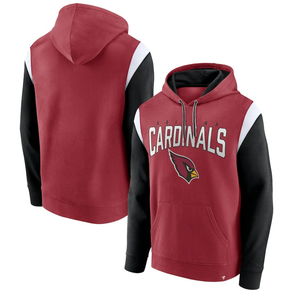 Arizona Cardinals Trench Battle Pullover Hoodie - Cardinal Hoodies
