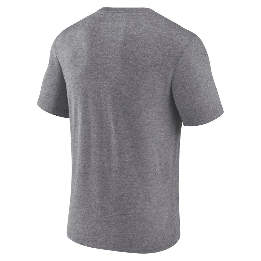 Las Vegas Raiders Warped Block Tri-Blend T-Shirt - Heather Gray T-shirts