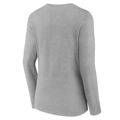 Tampa Bay Lightning Women's Team Logo Long Sleeve V-Neck T-Shirt - Gray | US 5087586