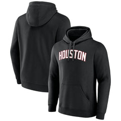 Houston Rockets Wordmark Alternate Pullover Hoodie Black