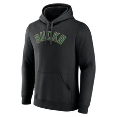 Milwaukee Bucks Wordmark Alternate Pullover Hoodie Black