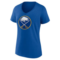 Buffalo Sabres Women's Team Logo V-Neck T-Shirt - Royal | US 5088095