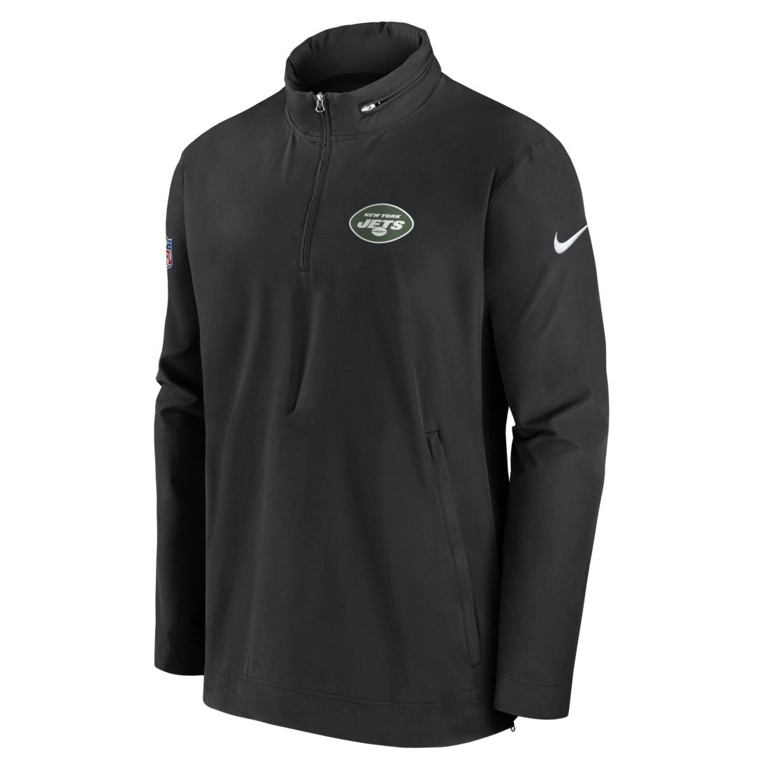 New York Jets Sideline Coach Half-Zip Jacket - Black Jackets