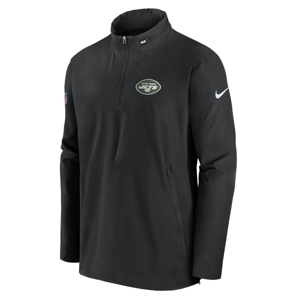 New York Jets Sideline Coach Half-Zip Jacket - Black Jackets