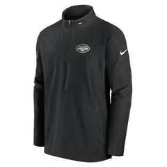 New York Jets Sideline Coach Half-Zip Jacket - Black Jackets
