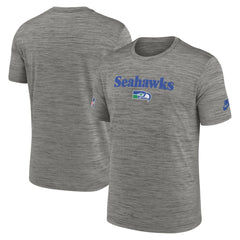 Seattle Seahawks Throwback Sideline Performance T-Shirt - Heather Charcoal T-shirts