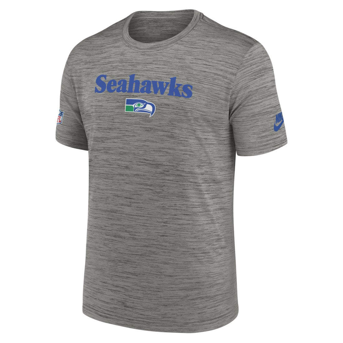 Seattle Seahawks Throwback Sideline Performance T-Shirt - Heather Charcoal T-shirts