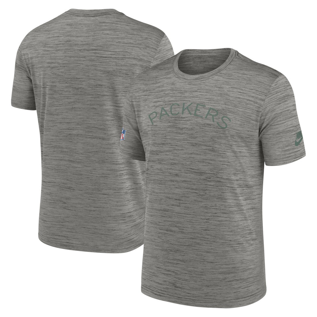 Green Bay Packers 2023 Sideline Alternate Logo Performance T-Shirt - Heather Charcoal T-shirts