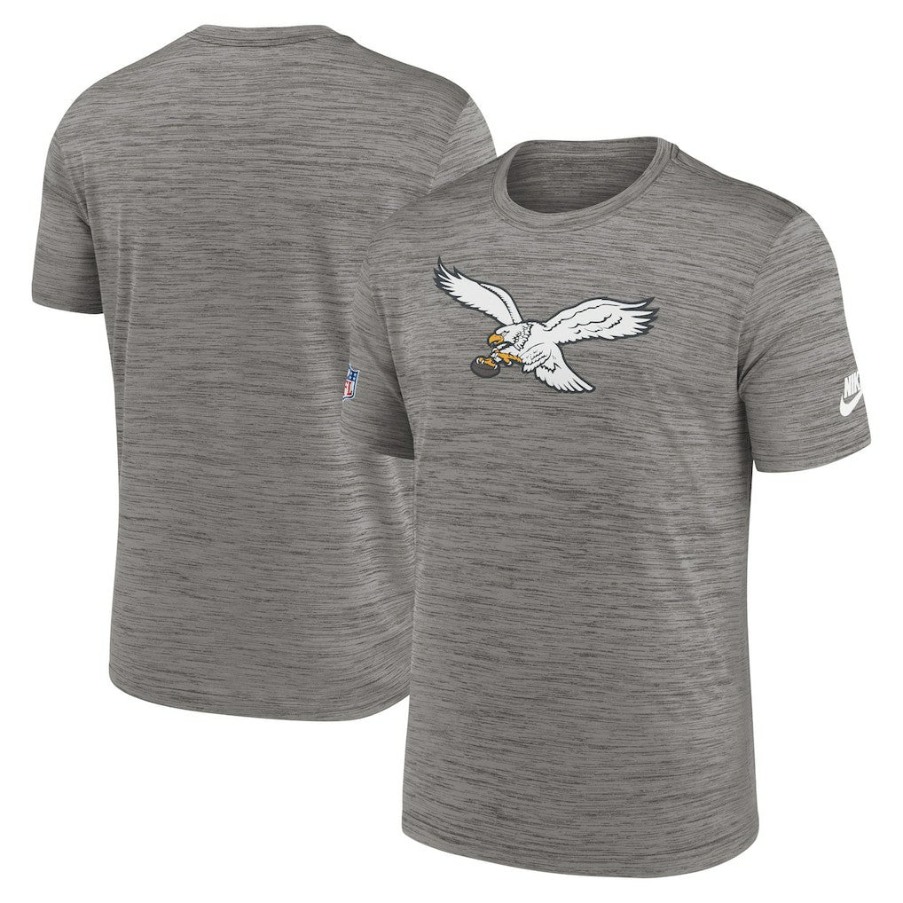 Philadelphia Eagles Sideline Alternate Logo Performance T-Shirt - Heather Charcoal T-shirts