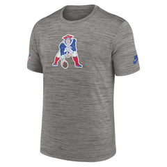 New England Patriots 2023 Sideline Alternate Logo Performance T-Shirt - Heather Charcoal T-shirts