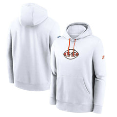 Cleveland Browns 2023 Sideline Club Alternate Tri-Blend Pullover Hoodie - White Hoodies