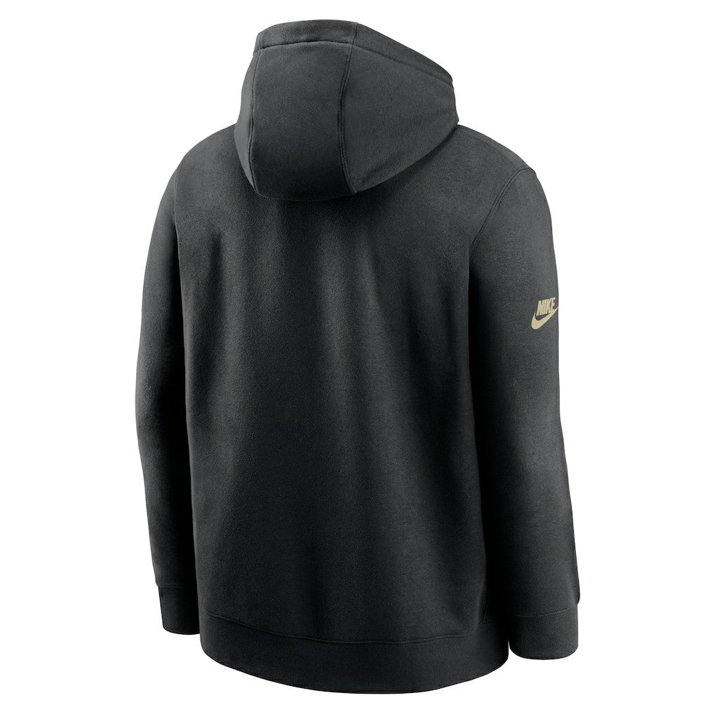 New Orleans Saints 2023 Sideline Club Alternate Tri-Blend Pullover Hoodie - Black Hoodies