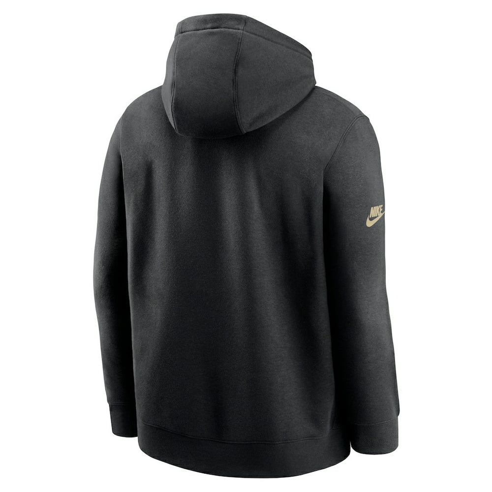 New Orleans Saints 2023 Sideline Club Alternate Tri-Blend Pullover Hoodie - Black Hoodies