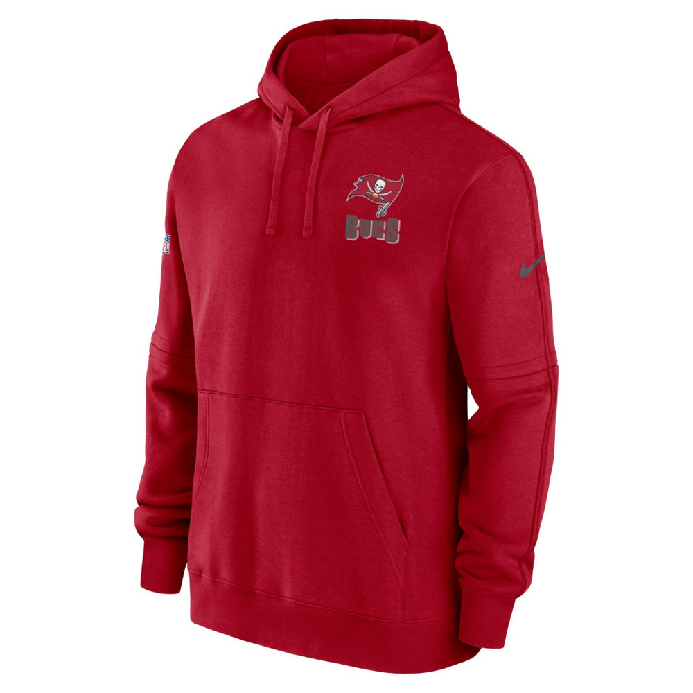 Tampa Bay Buccaneers Sideline Club Fleece Pullover Hoodie - Red Hoodies