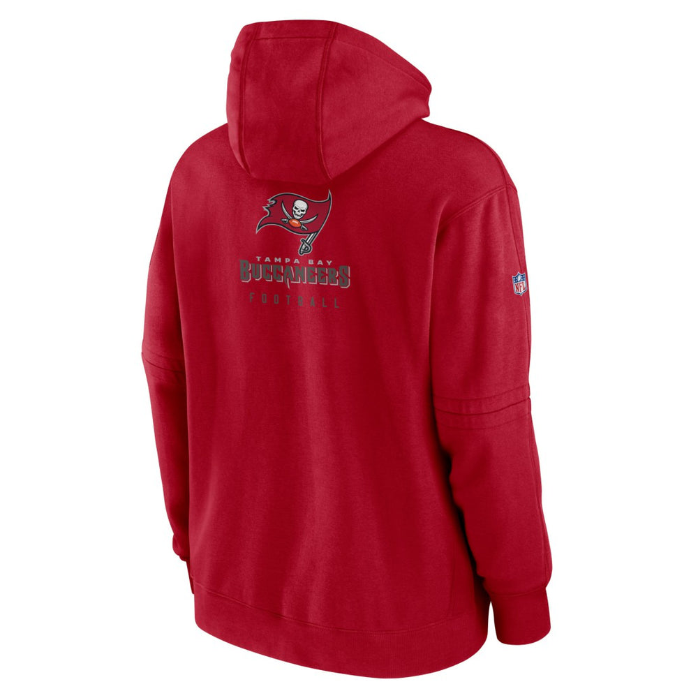 Tampa Bay Buccaneers Sideline Club Fleece Pullover Hoodie - Red Hoodies