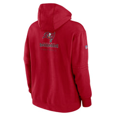 Tampa Bay Buccaneers Sideline Club Fleece Pullover Hoodie - Red Hoodies