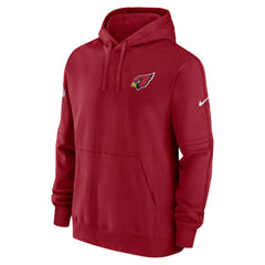 Arizona Cardinals Sideline Club Fleece Pullover Hoodie - Cardinal Hoodies
