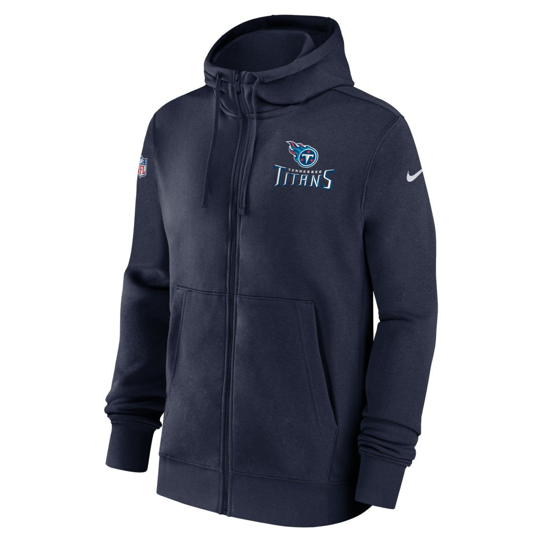 Tennessee Titans 2023/24 Sideline Club Full-Zip Hoodie - Navy Hoodies